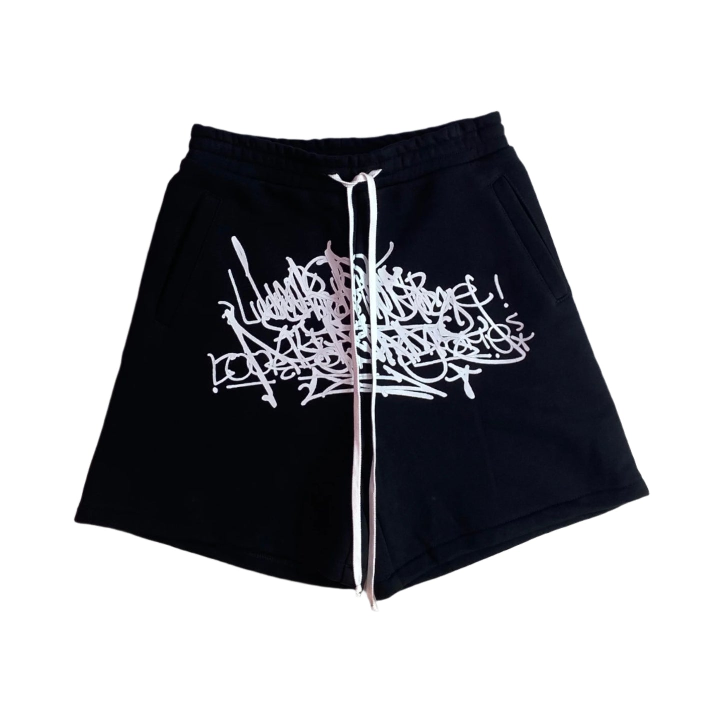 Layered Graffiti Shorts